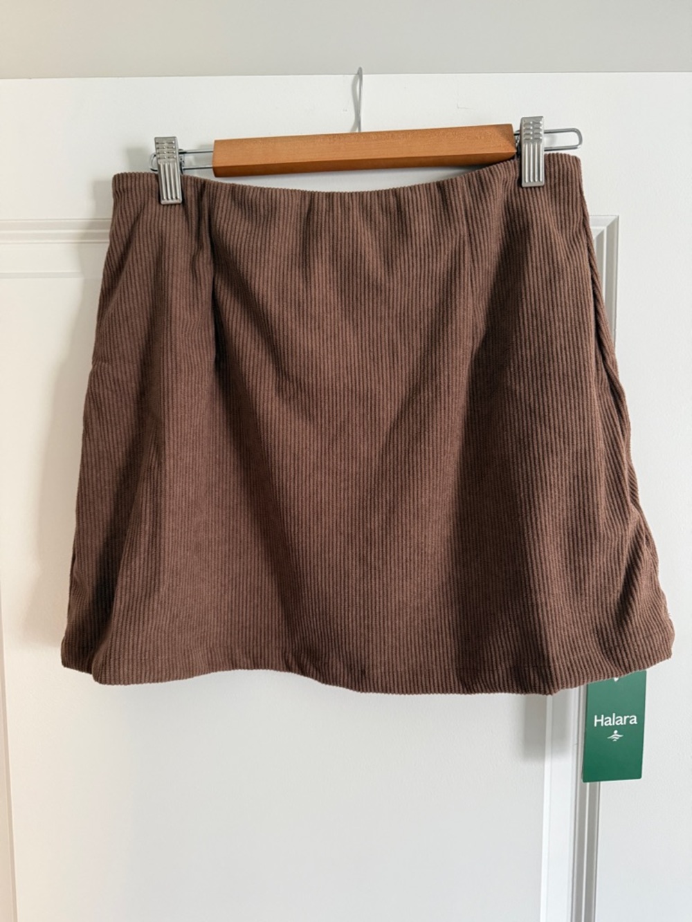Halara 2-in-1 A Line Mini Corduroy Skirt